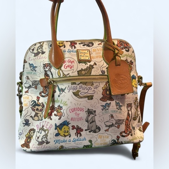 Dooney & Bourke Handbags - Disney x Dooney & Bourke Character Print Satchel | Leather Trim | Rare Print